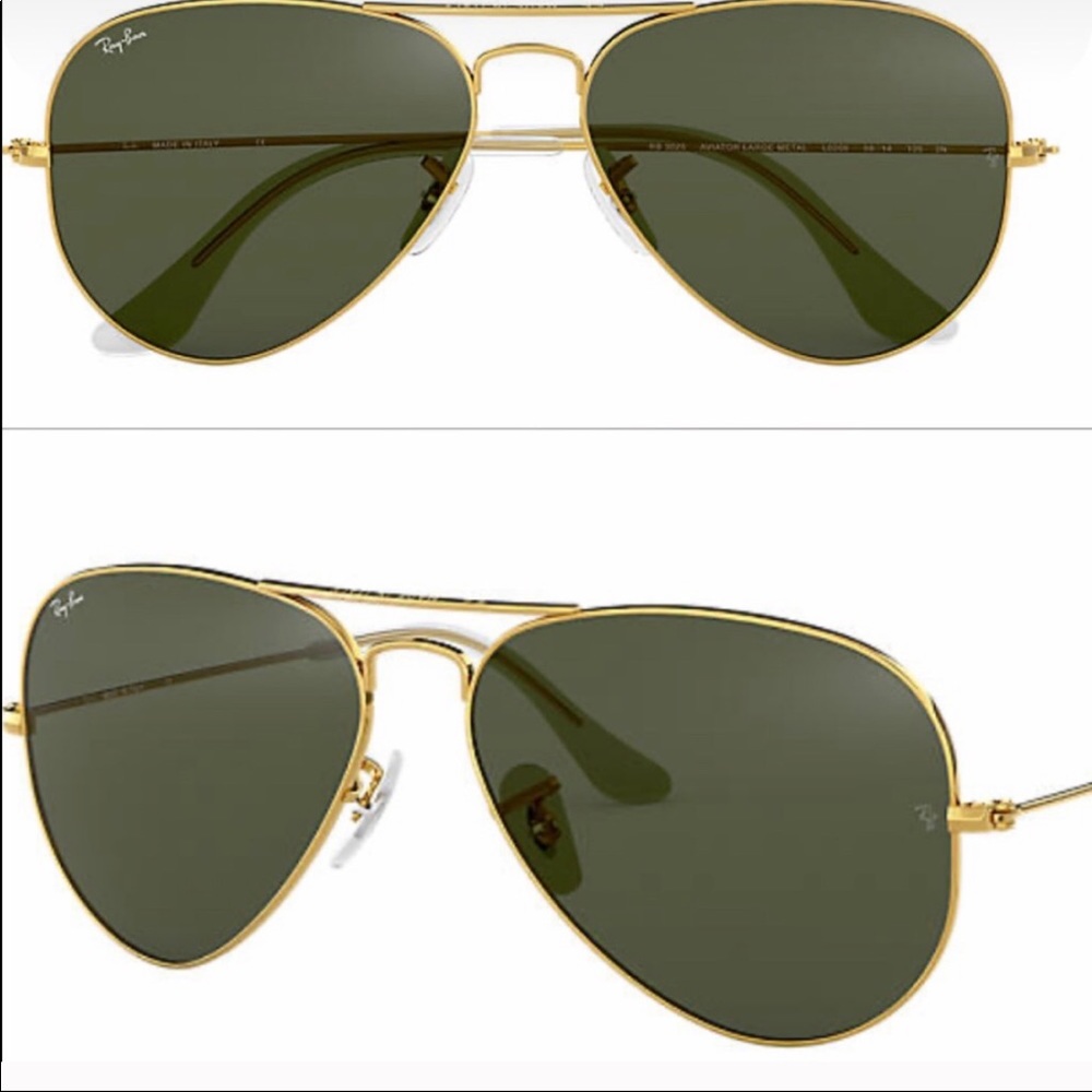 NWOT Ray Bans Aviator Classic Gold